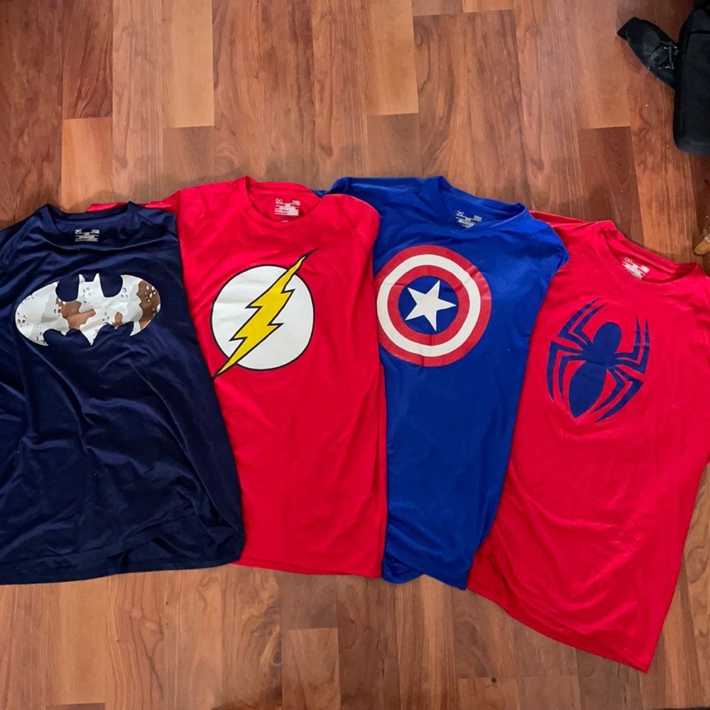 Under Armor t-shirts Superhero collection